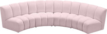Load image into Gallery viewer, Infinity Pink Velvet 4pc. Modular Sectional
