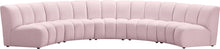Load image into Gallery viewer, Infinity Pink Velvet 5pc. Modular Sectional image
