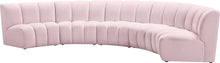 Load image into Gallery viewer, Infinity Pink Velvet 5pc. Modular Sectional
