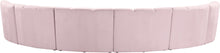 Load image into Gallery viewer, Infinity Pink Velvet 6pc. Modular Sectional
