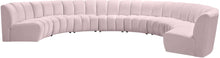 Load image into Gallery viewer, Infinity Pink Velvet 8pc. Modular Sectional

