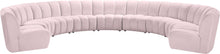 Load image into Gallery viewer, Infinity Pink Velvet 9pc. Modular Sectional image
