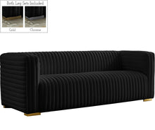 Load image into Gallery viewer, Ravish Black Velvet Sofa
