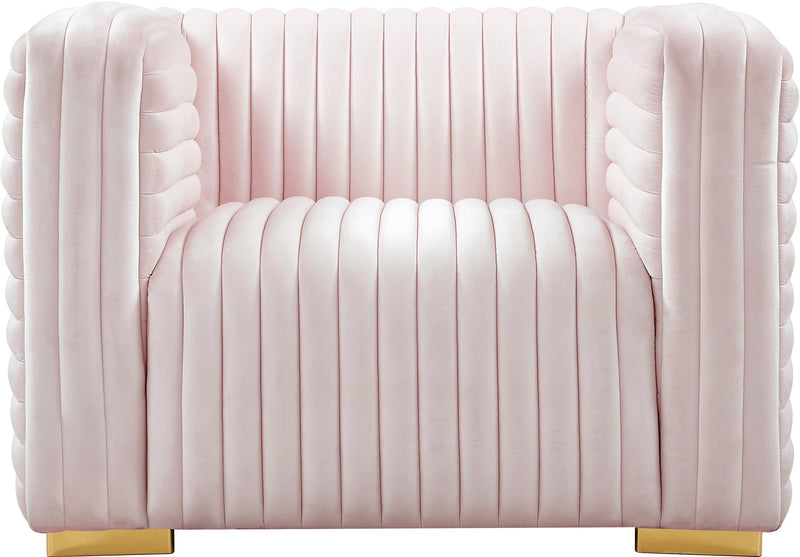 Ravish Pink Velvet Chair