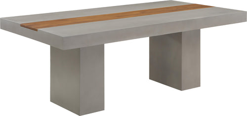 Rio Light Grey Concrete Cement Dining Table (3 Boxes) image