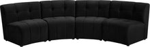 Load image into Gallery viewer, Limitless Black Velvet 4pc. Modular Sectional image
