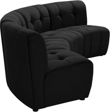 Load image into Gallery viewer, Limitless Black Velvet 4pc. Modular Sectional
