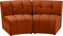 Load image into Gallery viewer, Limitless Cognac Velvet 2pc. Modular Sectional image
