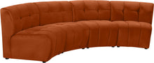 Load image into Gallery viewer, Limitless Cognac Velvet 4pc. Modular Sectional

