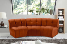 Load image into Gallery viewer, Limitless Cognac Velvet 3pc. Modular Sectional
