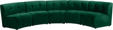 Load image into Gallery viewer, Limitless Green Velvet 5pc. Modular Sectional image
