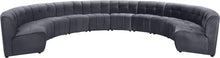 Load image into Gallery viewer, Limitless Grey Velvet 10pc. Modular Sectional image

