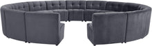 Load image into Gallery viewer, Limitless Grey Velvet 15pc. Modular Sectional image
