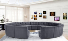 Load image into Gallery viewer, Limitless Grey Velvet 15pc. Modular Sectional
