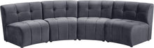 Load image into Gallery viewer, Limitless Grey Velvet 4pc. Modular Sectional image
