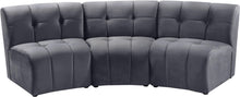 Load image into Gallery viewer, Limitless Grey Velvet 3pc. Modular Sectional image
