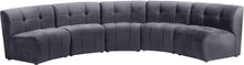 Load image into Gallery viewer, Limitless Grey Velvet 5pc. Modular Sectional image
