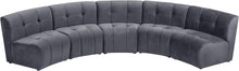 Load image into Gallery viewer, Limitless Grey Velvet 5pc. Modular Sectional
