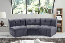 Load image into Gallery viewer, Limitless Grey Velvet 3pc. Modular Sectional
