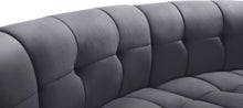 Load image into Gallery viewer, Limitless Grey Velvet 10pc. Modular Sectional
