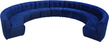Load image into Gallery viewer, Limitless Navy Velvet 11pc. Modular Sectional
