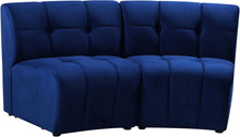 Load image into Gallery viewer, Limitless Navy Velvet 2pc. Modular Sectional
