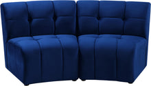 Load image into Gallery viewer, Limitless Navy Velvet 2pc. Modular Sectional image
