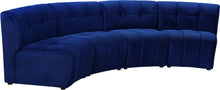 Load image into Gallery viewer, Limitless Navy Velvet 4pc. Modular Sectional
