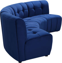 Load image into Gallery viewer, Limitless Navy Velvet 4pc. Modular Sectional
