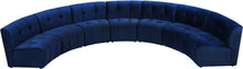 Load image into Gallery viewer, Limitless Navy Velvet 7pc. Modular Sectional
