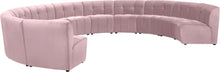 Load image into Gallery viewer, Limitless Pink Velvet 11pc. Modular Sectional
