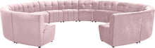 Load image into Gallery viewer, Limitless Pink Velvet 14pc. Modular Sectional image

