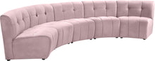 Load image into Gallery viewer, Limitless Pink Velvet 5pc. Modular Sectional
