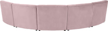 Load image into Gallery viewer, Limitless Pink Velvet 5pc. Modular Sectional
