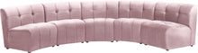 Load image into Gallery viewer, Limitless Pink Velvet 5pc. Modular Sectional image
