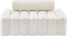 Load image into Gallery viewer, Melody Cream Velvet Loveseat
