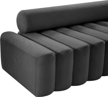 Load image into Gallery viewer, Melody Grey Velvet Loveseat
