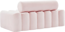 Load image into Gallery viewer, Melody Pink Velvet Loveseat
