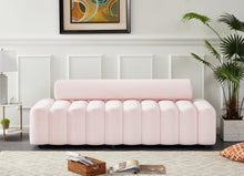 Load image into Gallery viewer, Melody Pink Velvet Sofa
