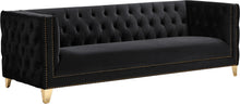 Load image into Gallery viewer, Michelle Black Velvet Sofa image

