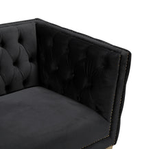Load image into Gallery viewer, Michelle Black Velvet Sofa
