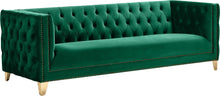 Load image into Gallery viewer, Michelle Green Velvet Sofa image
