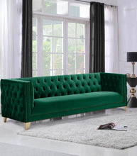 Load image into Gallery viewer, Michelle Green Velvet Sofa
