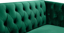 Load image into Gallery viewer, Michelle Green Velvet Loveseat
