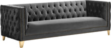 Load image into Gallery viewer, Michelle Grey Velvet Sofa image
