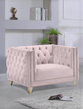 Load image into Gallery viewer, Michelle Pink Velvet Chair
