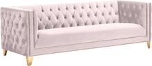 Load image into Gallery viewer, Michelle Pink Velvet Sofa image
