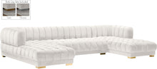 Load image into Gallery viewer, Gwen Cream Velvet 3pc. Sectional (3 Boxes) image

