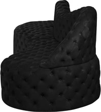 Load image into Gallery viewer, Royal Black Velvet 2pc. Sectional
