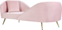 Load image into Gallery viewer, Nolan Pink Velvet Chaise
